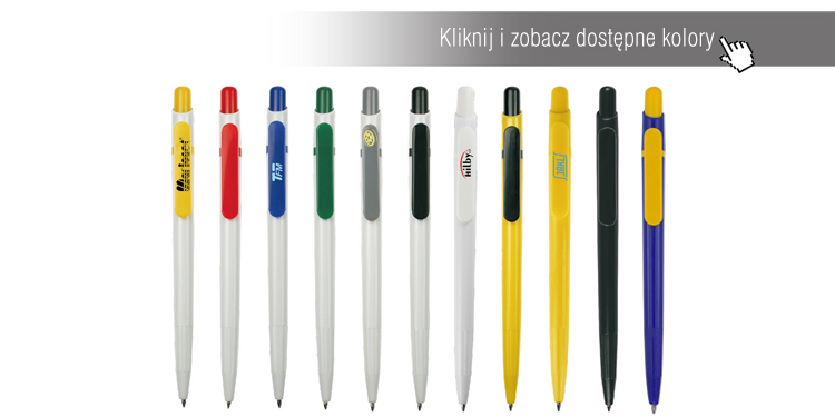 najtańsze długopisy plastikowe kolorowe extrema krak&oacute;w