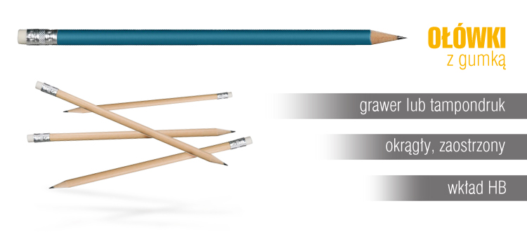 ołówek drewniany z nadrukiem