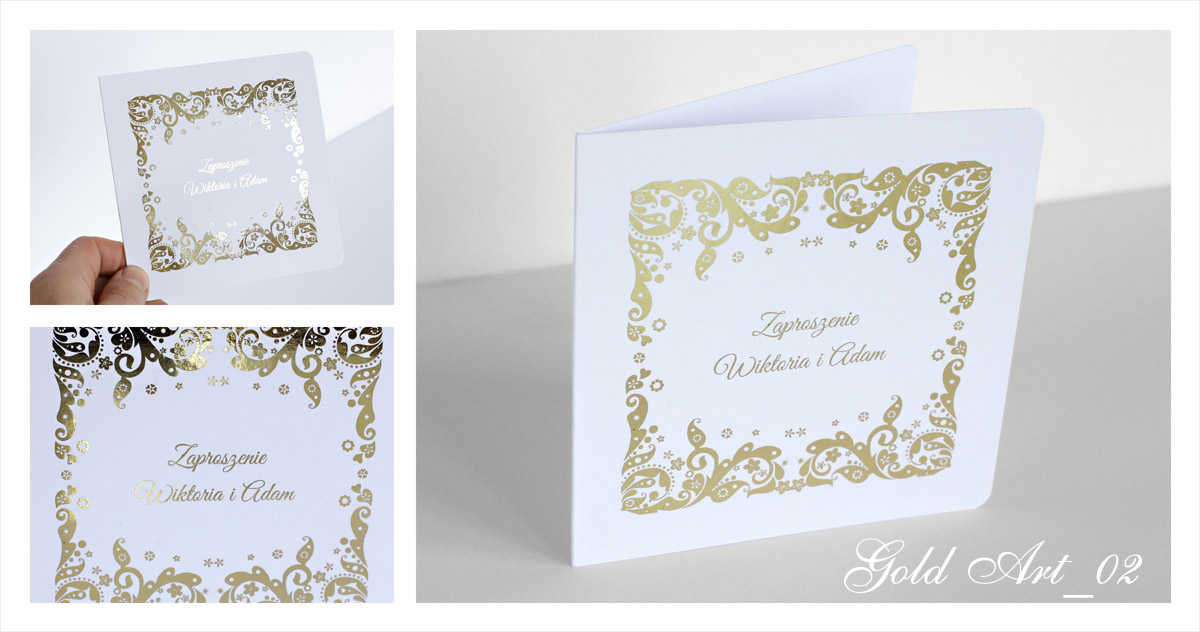 Gold Art 01 Zaproszenie