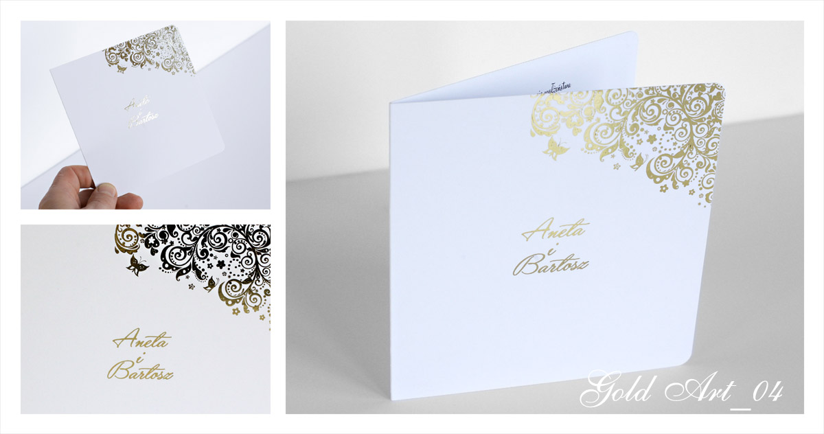 Gold Art 04 Zaproszenie