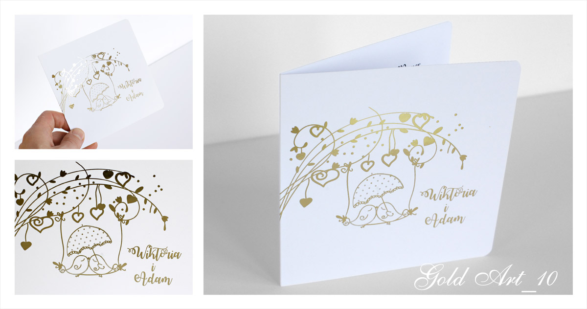 Gold Art 10 Zaproszenie