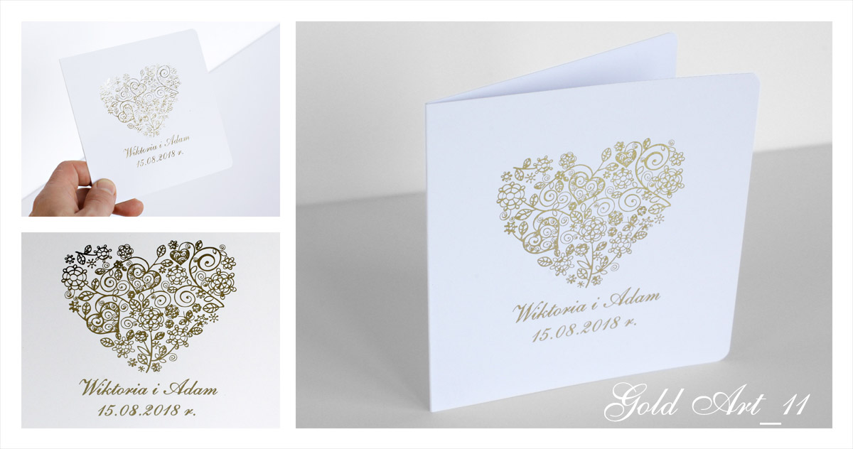 Gold Art 11 Zaproszenie