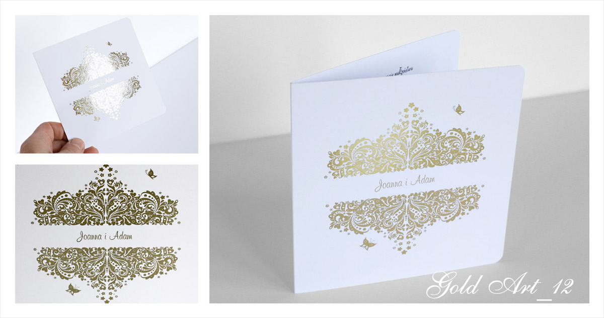 Gold Art 12 Zaproszenie