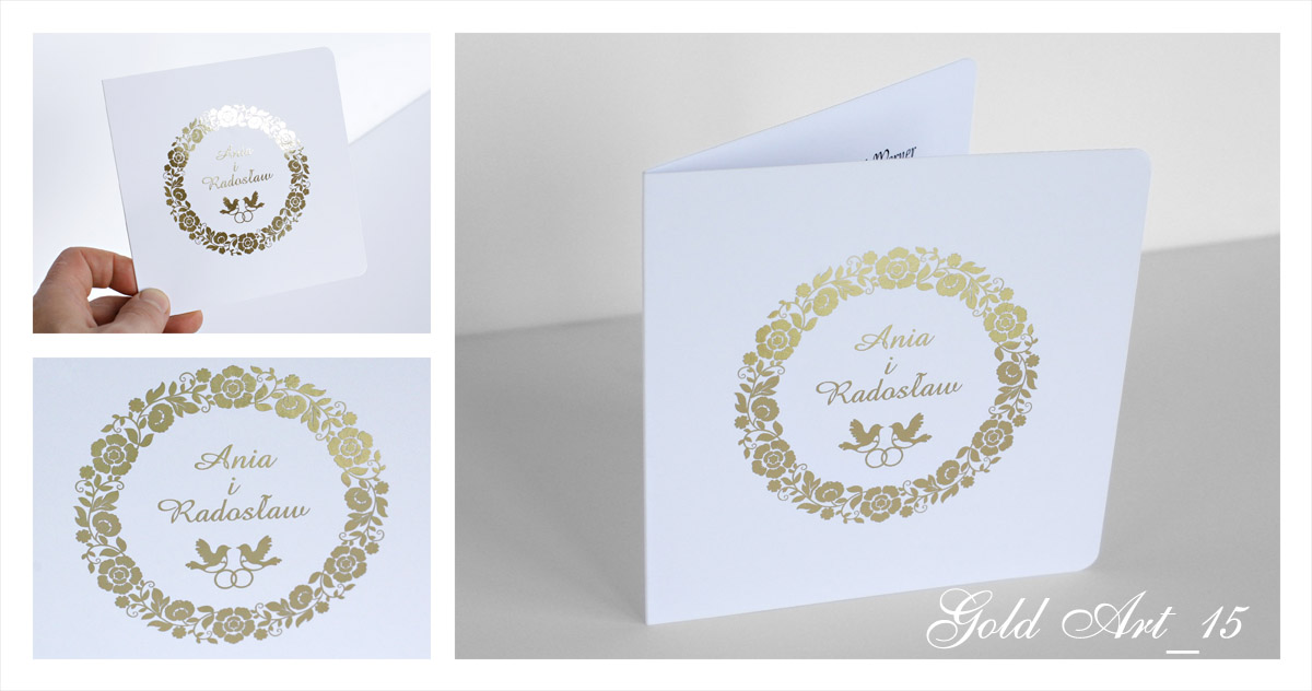 Gold Art 15 Zaproszenie
